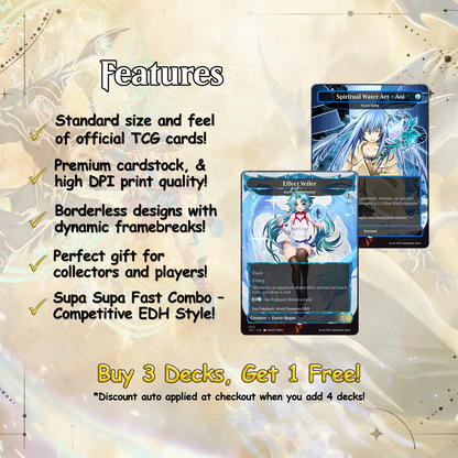 Yu-Gi-Oh! cEDH Deck - Yu-Gi-Oh Magic Commander - Magic Proxy Deck with 150+ Unique Cards - Custom Cards MTG Proxy for Casual Play