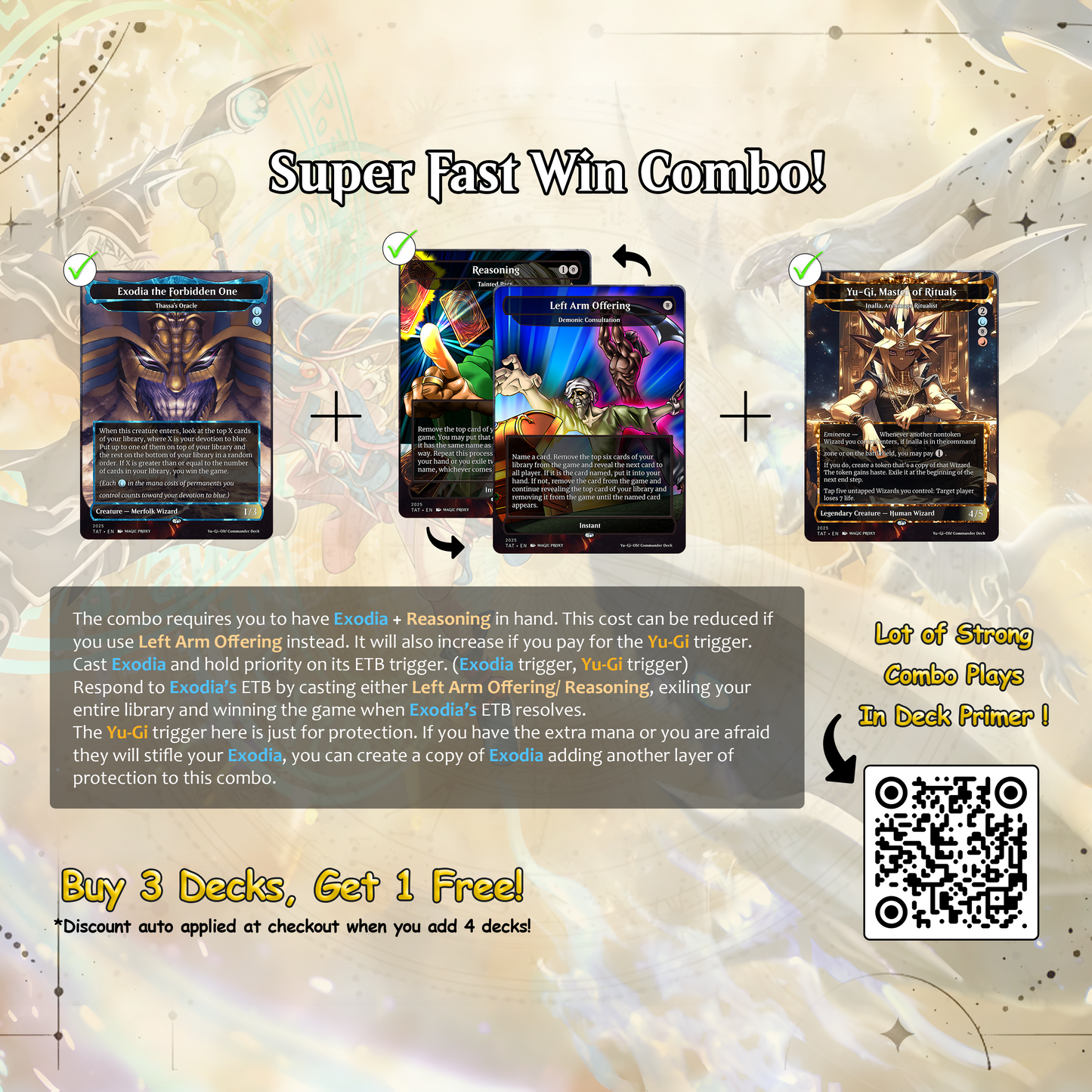 Yu-Gi-Oh! cEDH Deck - Yu-Gi-Oh Magic Commander - Magic Proxy Deck with 150+ Unique Cards - Custom Cards MTG Proxy for Casual Play