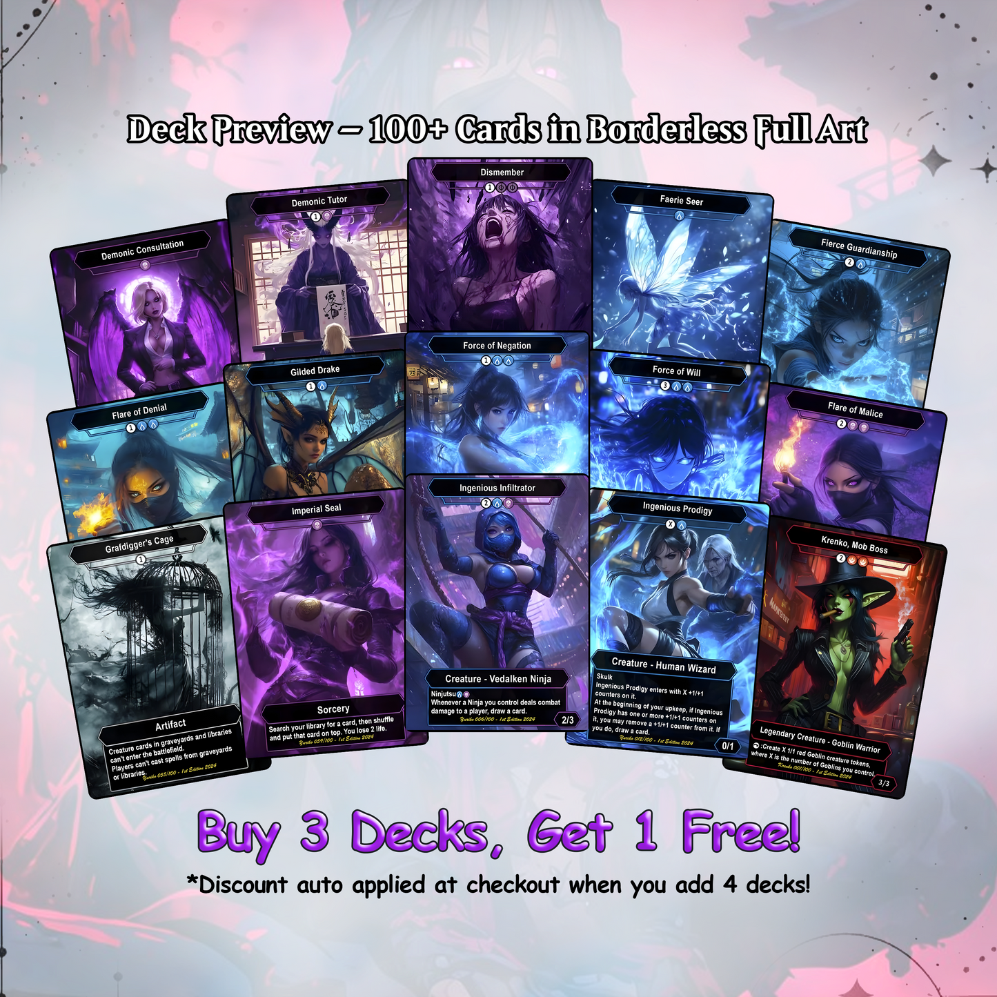 Yuriko Commander Ninja Deck – Custom Cards for Casual Play