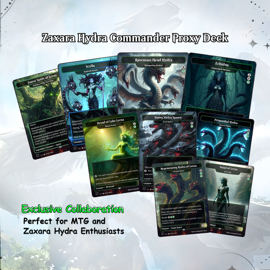 Hydra Commander cEDH Deck - Hydra Commander Magic Commander - Magic Proxy Deck with 170+ Unique Cards - Custom Cards MTG Proxy for Casual Play