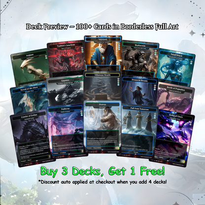 Hydra Commander cEDH Deck - Hydra Commander Magic Commander - Magic Proxy Deck with 170+ Unique Cards - Custom Cards MTG Proxy for Casual Play