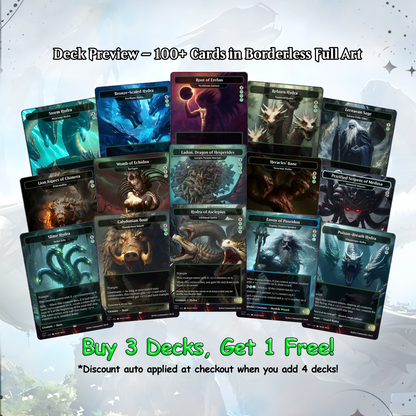 Hydra Commander cEDH Deck - Hydra Commander Magic Commander - Magic Proxy Deck with 170+ Unique Cards - Custom Cards MTG Proxy for Casual Play