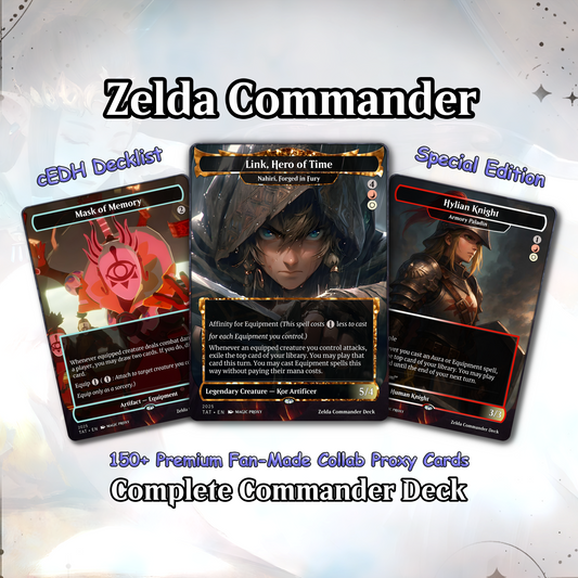 Saviors of Hyrule Commander cEDH Deck - Saviors of Hyrule Commander Magic Commander - Magic Proxy Deck with 160+ Unique Cards - Custom Cards MTG Proxy for Casual Play