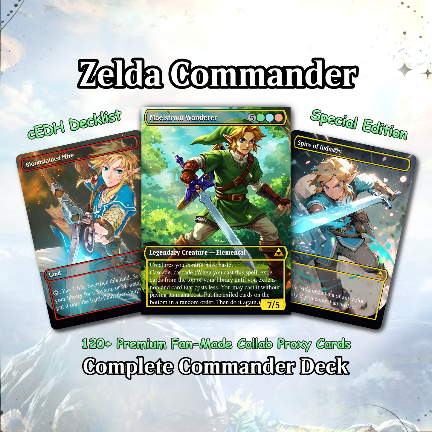 Saviors of Hyrule – 100 Card Zelda Themed Commander | Custom MTG Proxy EDH