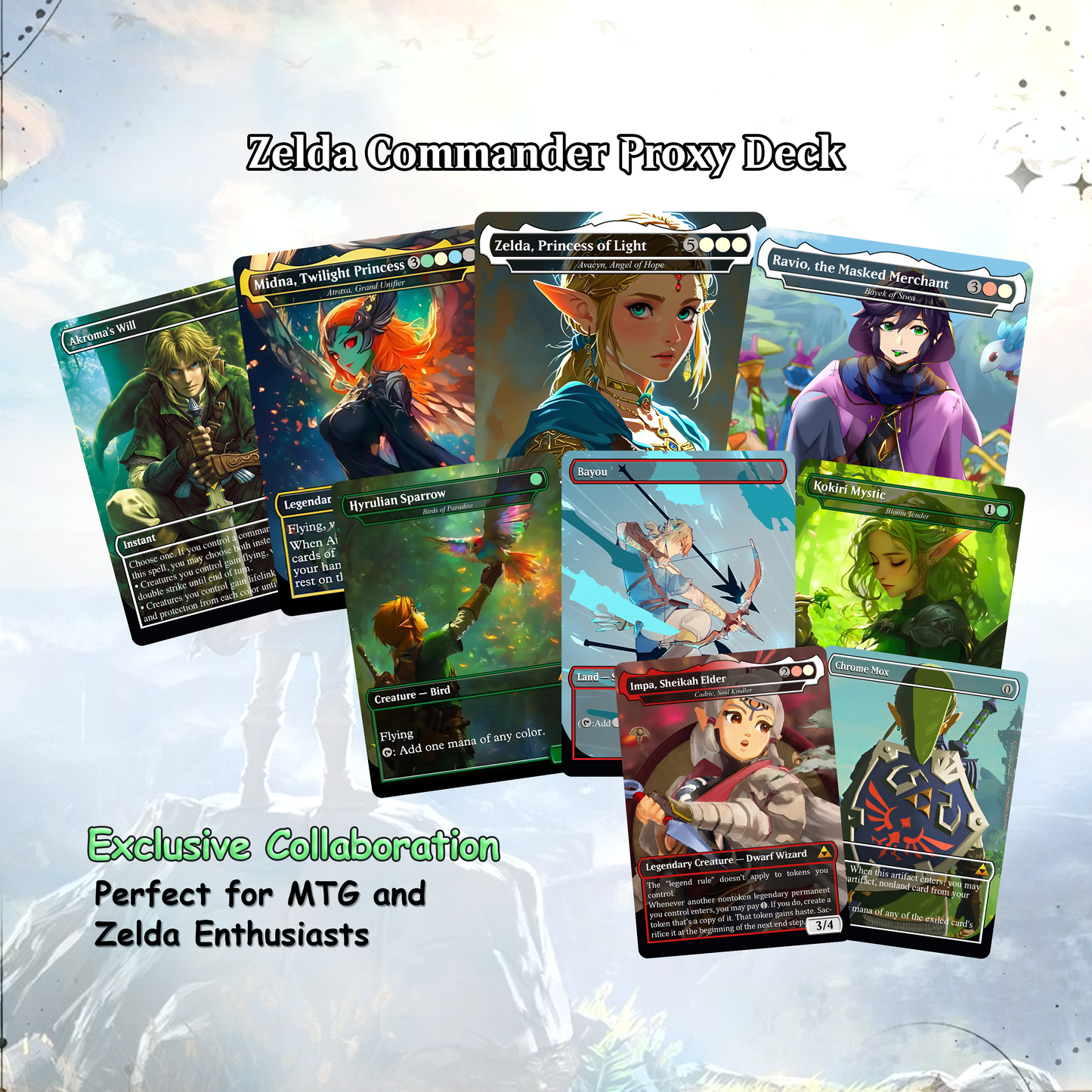 Saviors of Hyrule – 100 Card Zelda Themed Commander | Custom MTG Proxy EDH