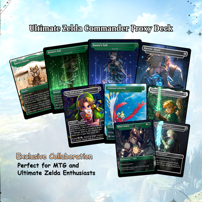 Ultimate Zelda MTG Commander Link EDH Proxy Deck