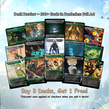 Ultimate Zelda MTG Commander Link EDH Proxy Deck