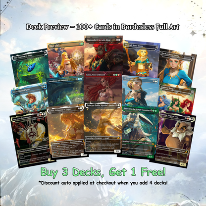 Saviors of Hyrule – 100 Card Zelda Themed Commander | Custom MTG Proxy EDH