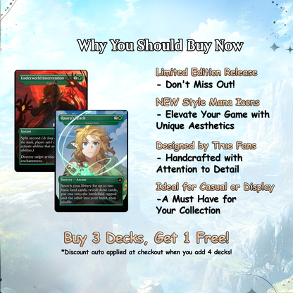 Ultimate Zelda MTG Commander Link EDH Proxy Deck