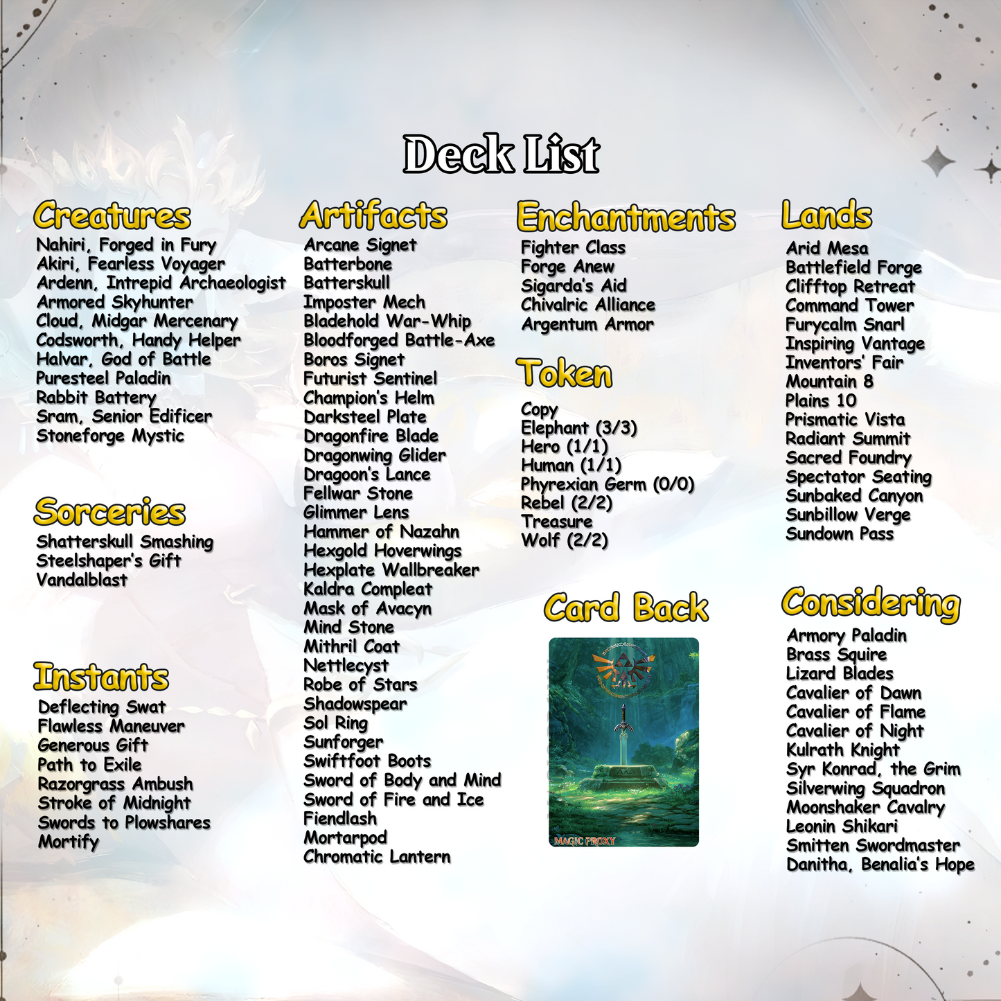 Saviors of Hyrule Commander cEDH Deck - Saviors of Hyrule Commander Magic Commander - Magic Proxy Deck with 160+ Unique Cards - Custom Cards MTG Proxy for Casual Play