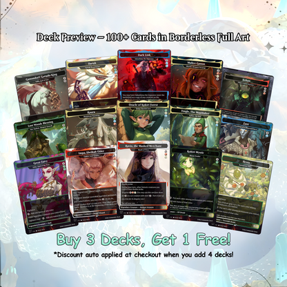 Saviors of Hyrule – 100 Card Zelda Themed Commander | Custom MTG Proxy EDH