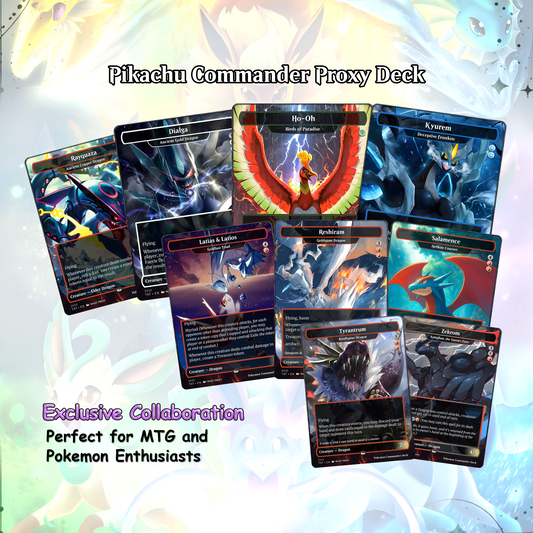 P.o.k.e.m.o.n Commander cEDH Deck - P.o.k.e.m.o.n Commander Magic Commander - Magic Proxy Deck with 160+ Unique Cards - Custom Cards MTG Proxy for Casual Play