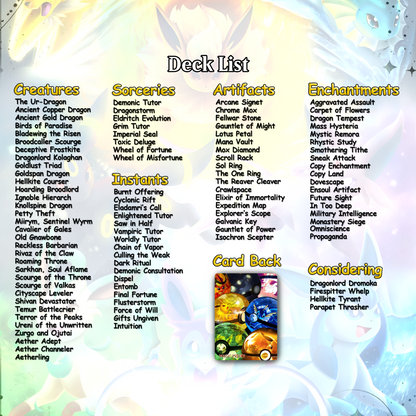 P.o.k.e.m.o.n Commander cEDH Deck - P.o.k.e.m.o.n Commander Magic Commander - Magic Proxy Deck with 160+ Unique Cards - Custom Cards MTG Proxy for Casual Play