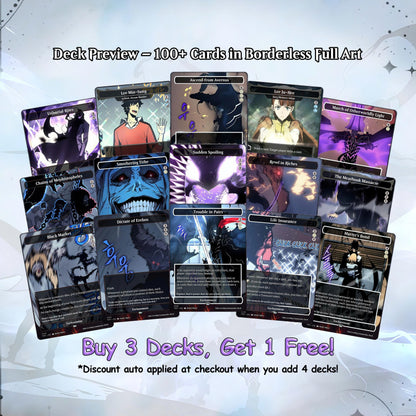 Solo Leveling cEDH Deck - Solo Leveling Magic Commander - Magic Proxy Deck with 170+ Unique Cards - Custom Cards MTG Proxy for Casual Play