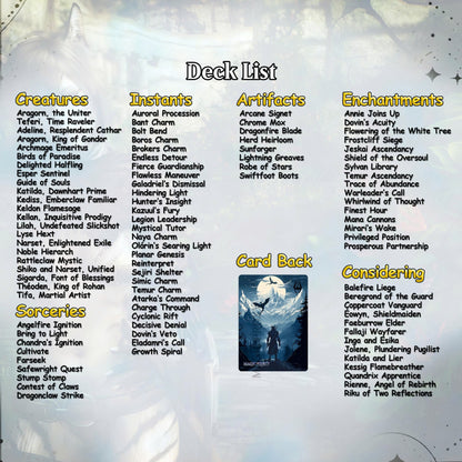 Skyrim Themed cEDH Deck - Skyrim Themed Magic Commander - Magic Proxy Deck with 160+ Unique Cards - Custom Cards MTG Proxy for Casual Play